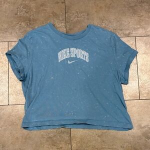 Nike Sports Tee in Dusty Blue